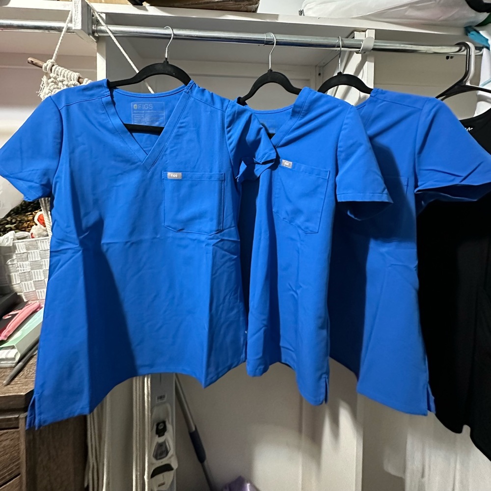 Royal blue figs scrubs xxs and xxsp